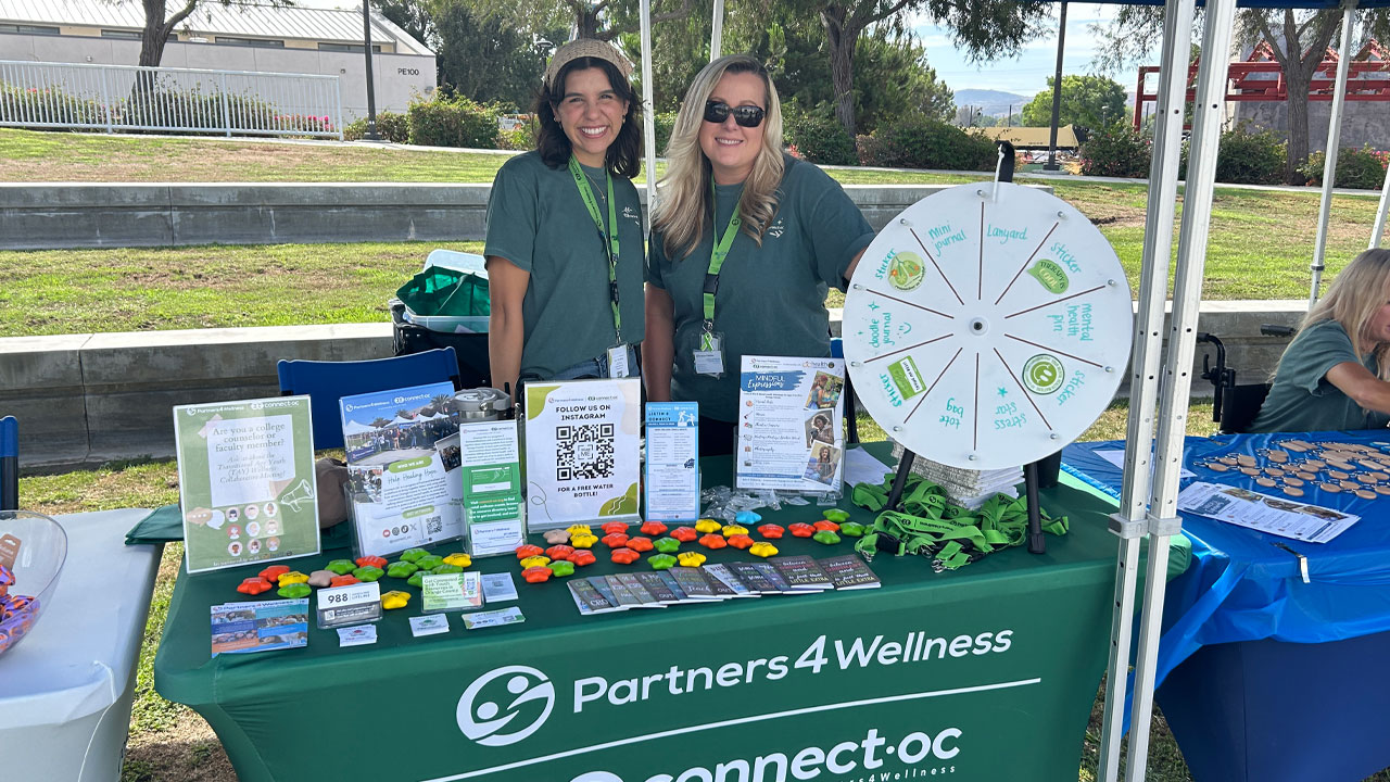 Group of volunteers and students at Partners4Wellness event